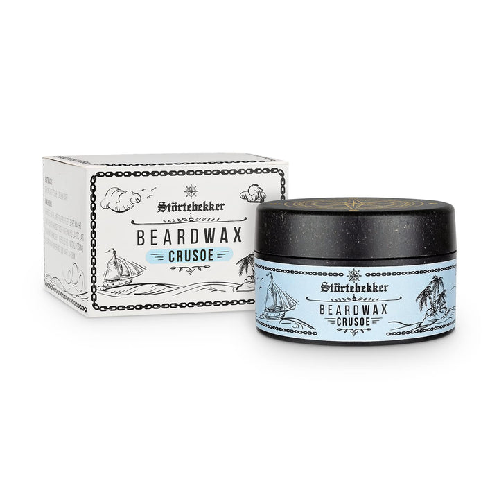 Störtebekker Premium Beard Wax pflegt den Bart und bringt ihn in Form - 50ml Tiegel 100% kompostierb