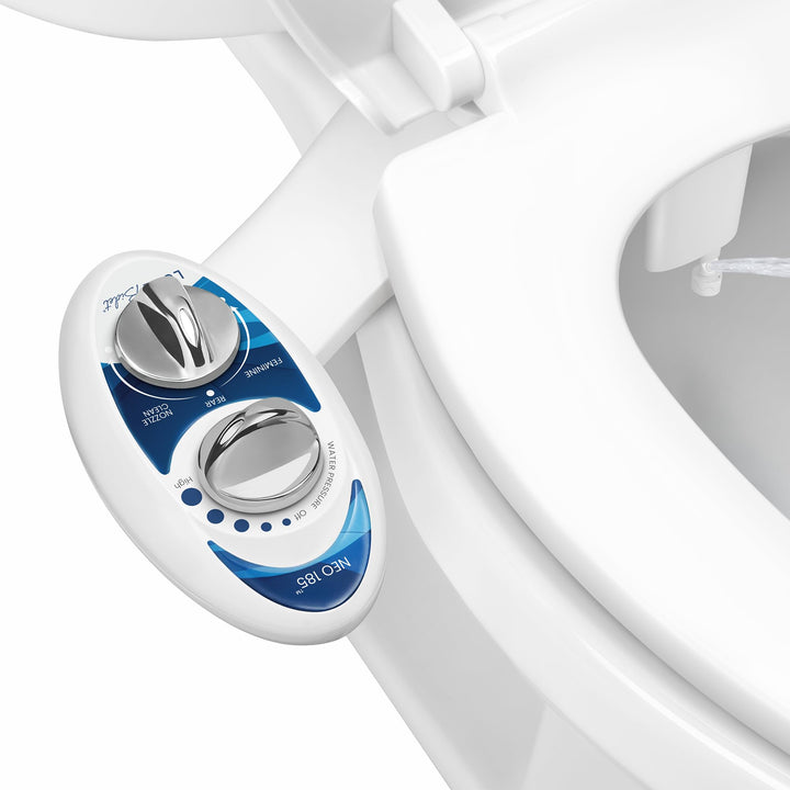 Luxe Bidet Neo 185 – Selbstreinigende Dual Düse – Frische, Wasser ohne Elektrik Mechanische Bidet WC