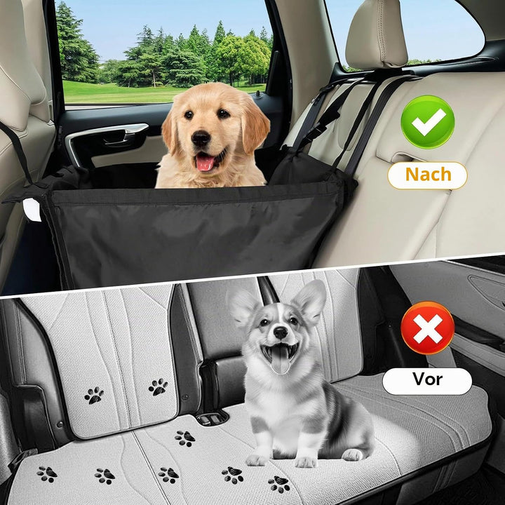 Hunde Autositz für Kleine Mittlere Hunde, Hundesitz Auto Rückbank, Hundeautositz, Hundeschutz Auto R