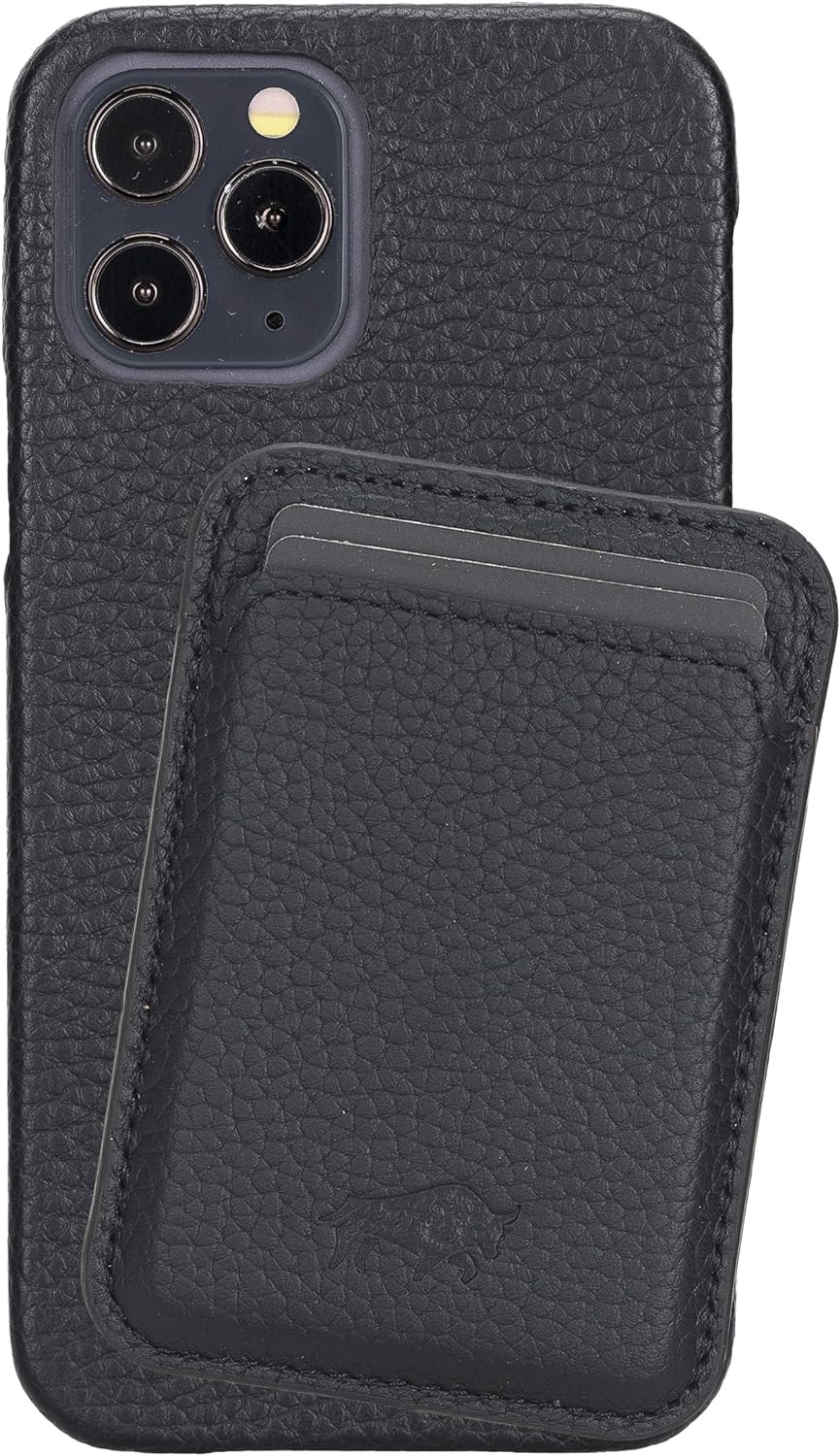 Solo Pelle Lederhülle + magnetische Geldbörse für das iPhone 12/12 Pro in 6.1 Zoll Case Leder Hülle