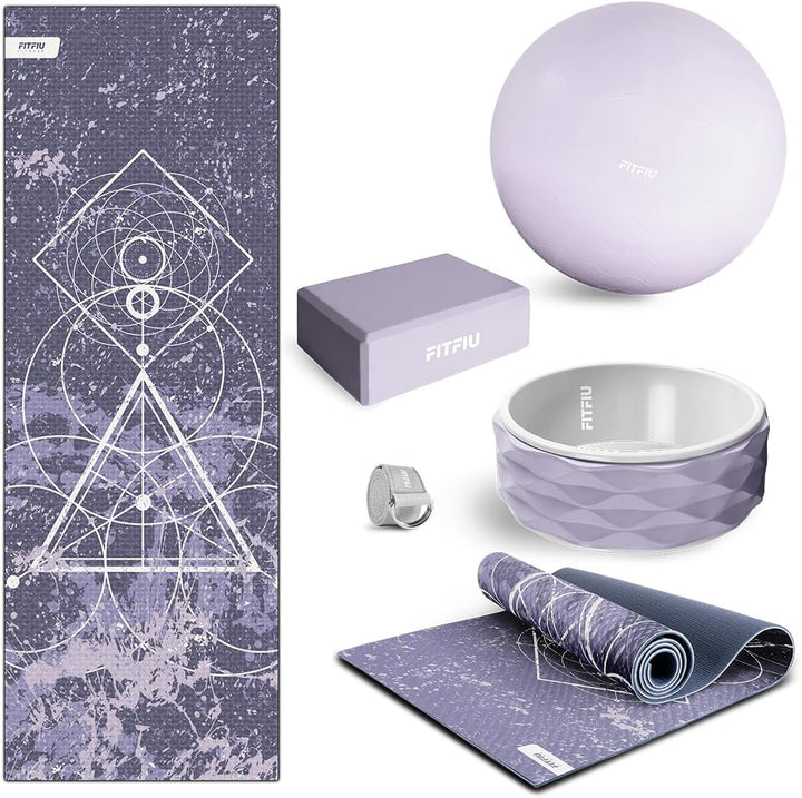 Fitfiu Fitness – Set Violett 5 Zubehörteile, Violett 5 Zubehörteile