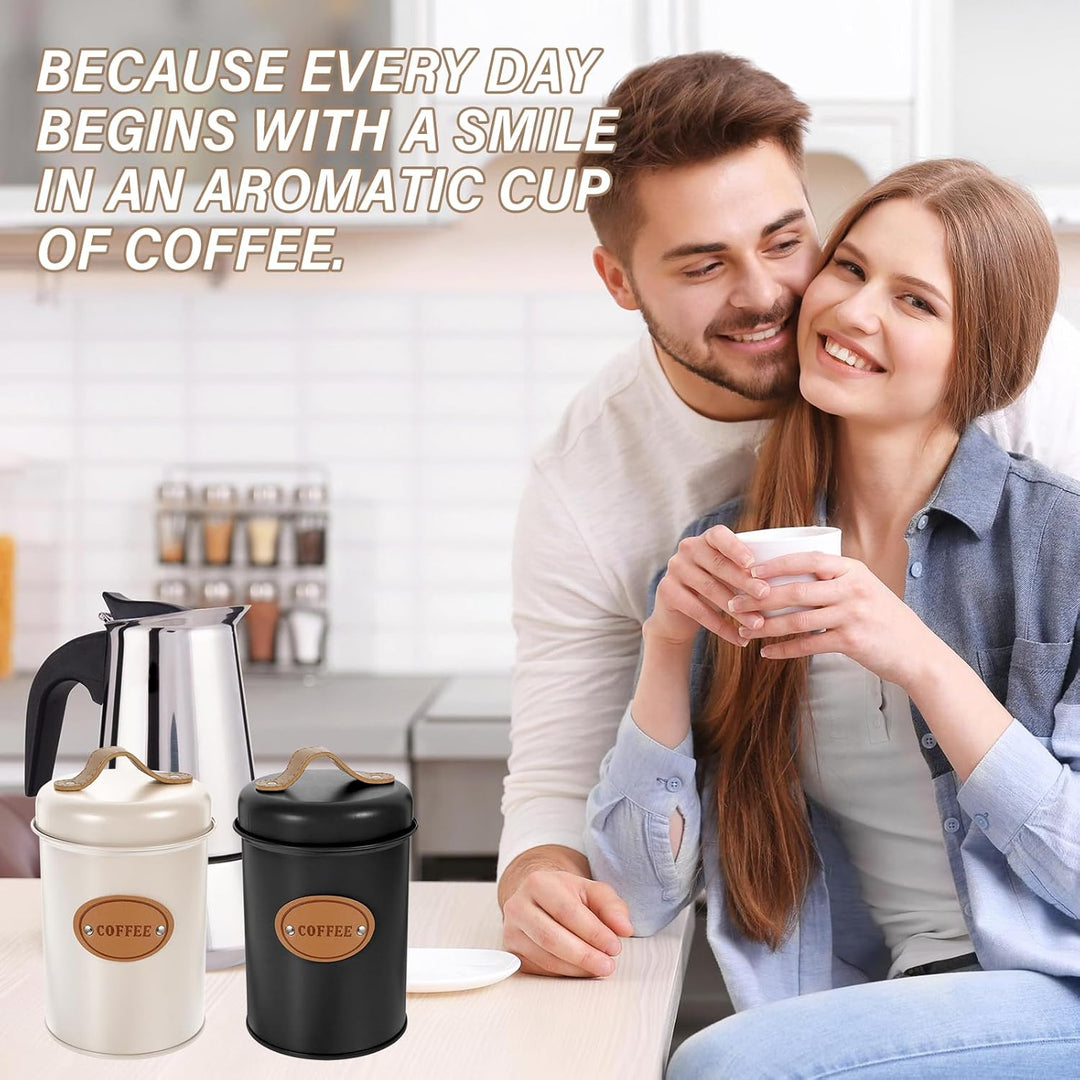 SUNOYA Kaffeedose Luftdicht, 2 Stück Kaffeedosen, Kaffeebohnen Behälter, Kaffeebehälter Luftdicht Vo