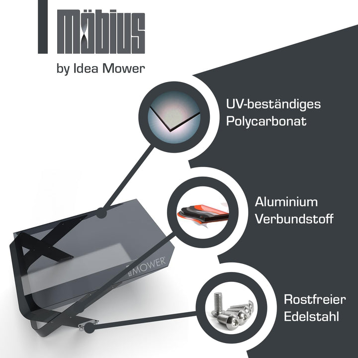 Idea Mower Mähroboter Garage Mobius kompatibel mit ECOVACS Goat G1 - Wetterschutzabdeckung aus Polyc