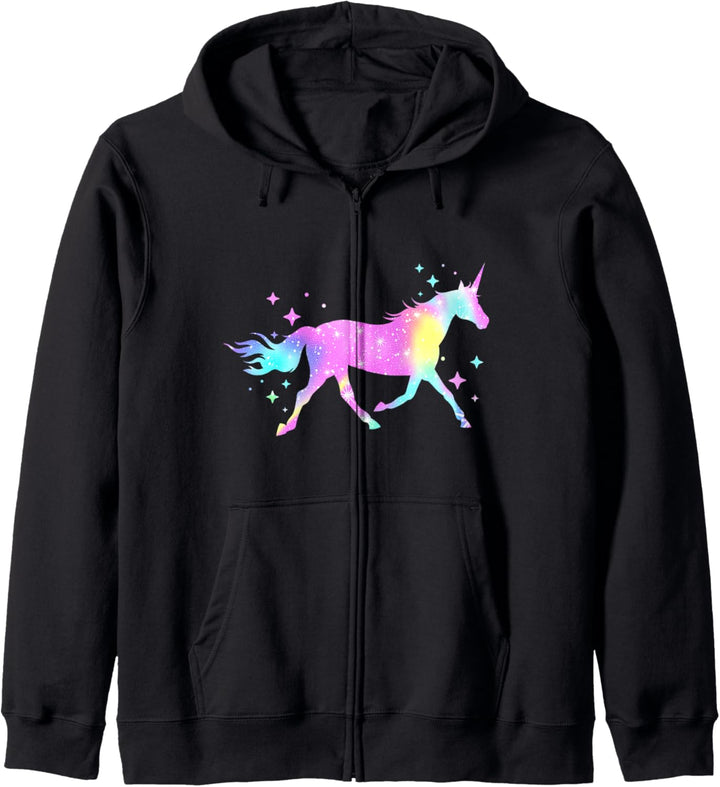 Tier Fabelwesen Märchenfantasie Magisches Einhorn Kapuzenjacke