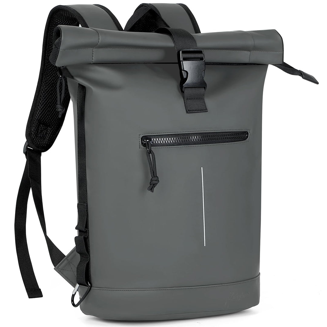 Lekeinchi Rolltop Rucksack Wasserdicht für Damen &amp; Herren, Grosser Laptop Rucksack mit Computerfach