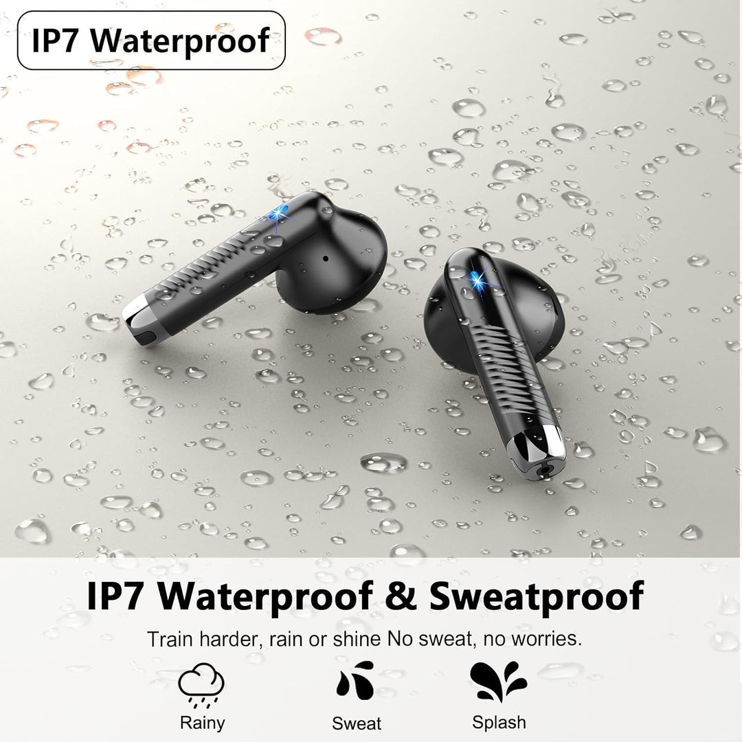 Bluetooth 5.4 Kopfhörer, 2026 Neu In-Ear Kopfhörer Kabellos Bluetooth | 6D Tiefer Bass/56H Kabellose