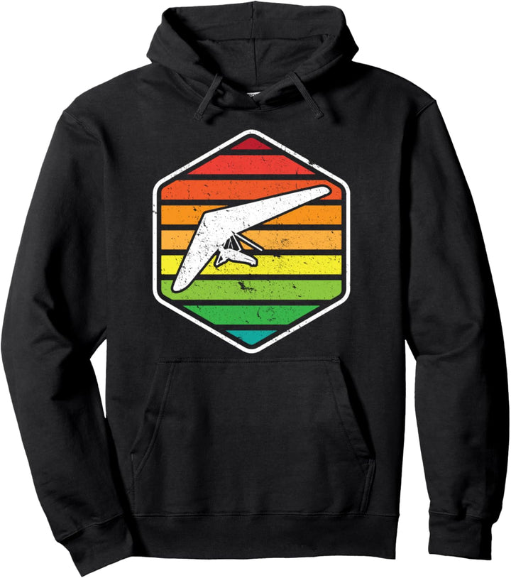 Retro Vintage Drachenfliegen I Cooles Retro Drachenflieger Pullover Hoodie