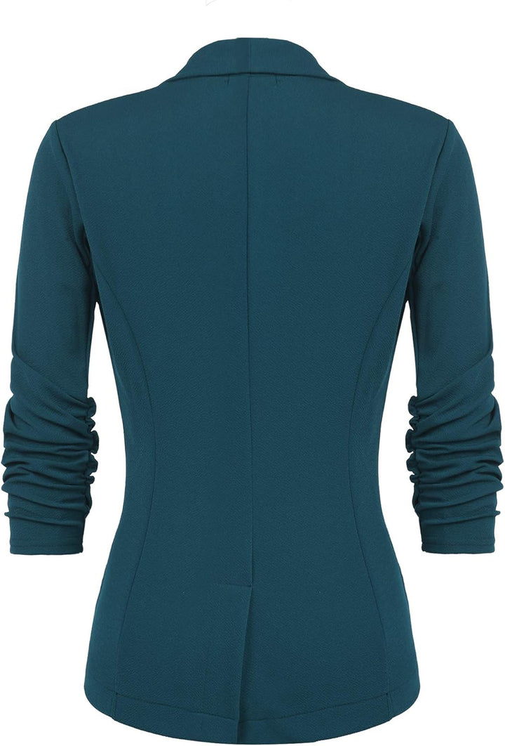 UNibelle Blazer Damen Sportlich Elegant Longblazer 3/4 Arm Sommer Leicht Business Büro Blazer Jacke