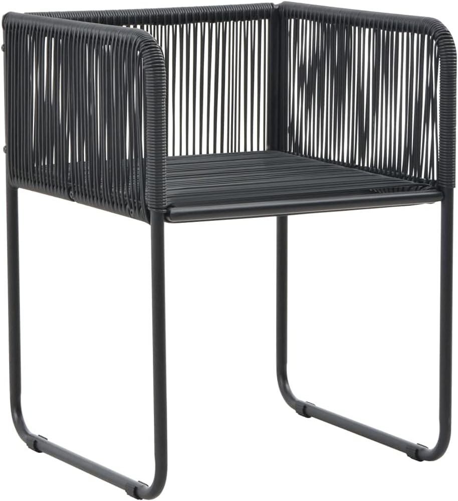 WIFESE 4 STK. Gartenstühle mit Kissen BalkonmöBel GartenmöBel Set Gartenstuhl StapelstüHle Rattan Ga