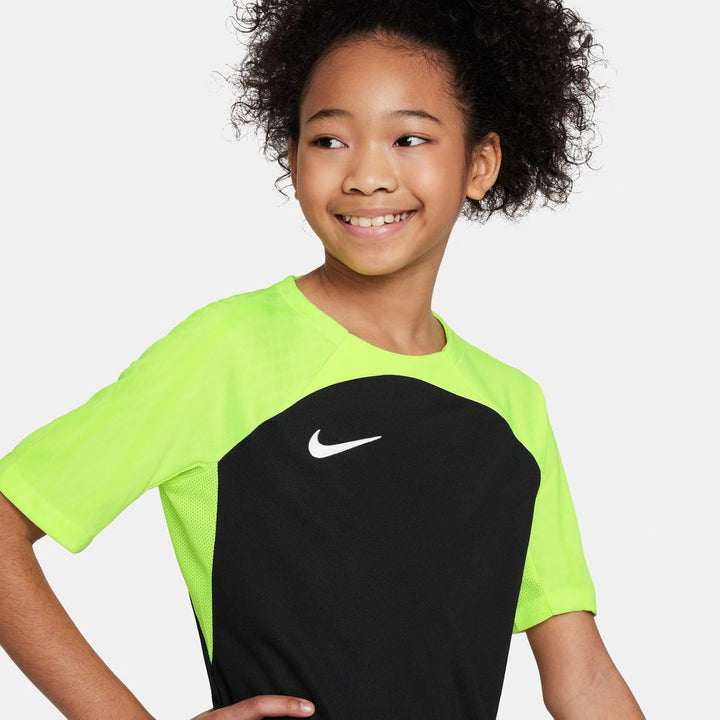 Nike Unisex Y Nk Df Strke Iii JSY Ss T-Shirt XS Black/Volt/Volt/White, XS Black/Volt/Volt/White