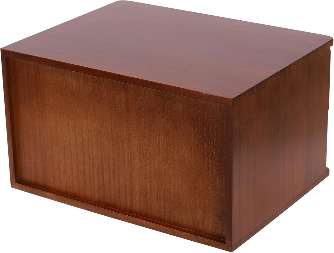 Schubladenbox Schreibtisch, Box Abschliessbar 5kg Tungholz Mit 5-Stufiger Organizer Schlüssel Anti-R