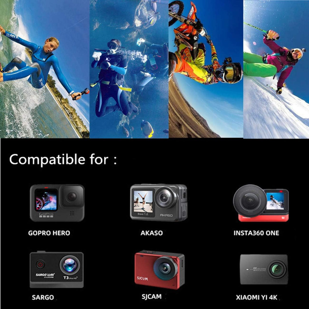 DIKER Action Kamera Zubehör Set Bundle, Zubehör Kit für Gopro Hero 12 11 10 9 8 7