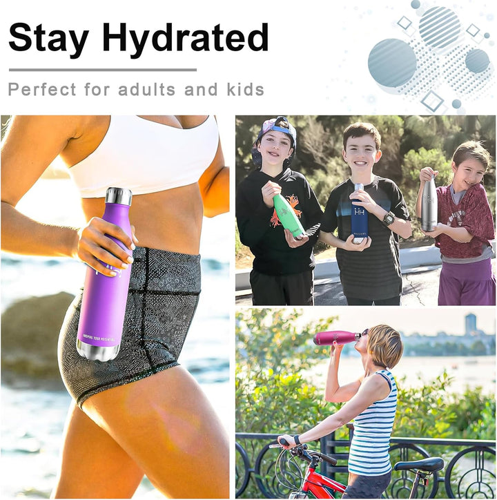 HoneyHolly Trinkflasche Edelstahl - 750ml - Thermosflasche, BPA-Frei, Trinkflasche Sport - Auslaufsi