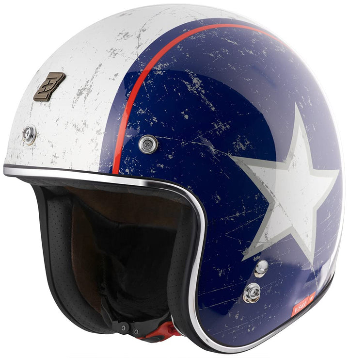 Bogotto V541 Rebel Jethelm (Red/Blue,XS) XS Rot/Blau, XS Rot/Blau