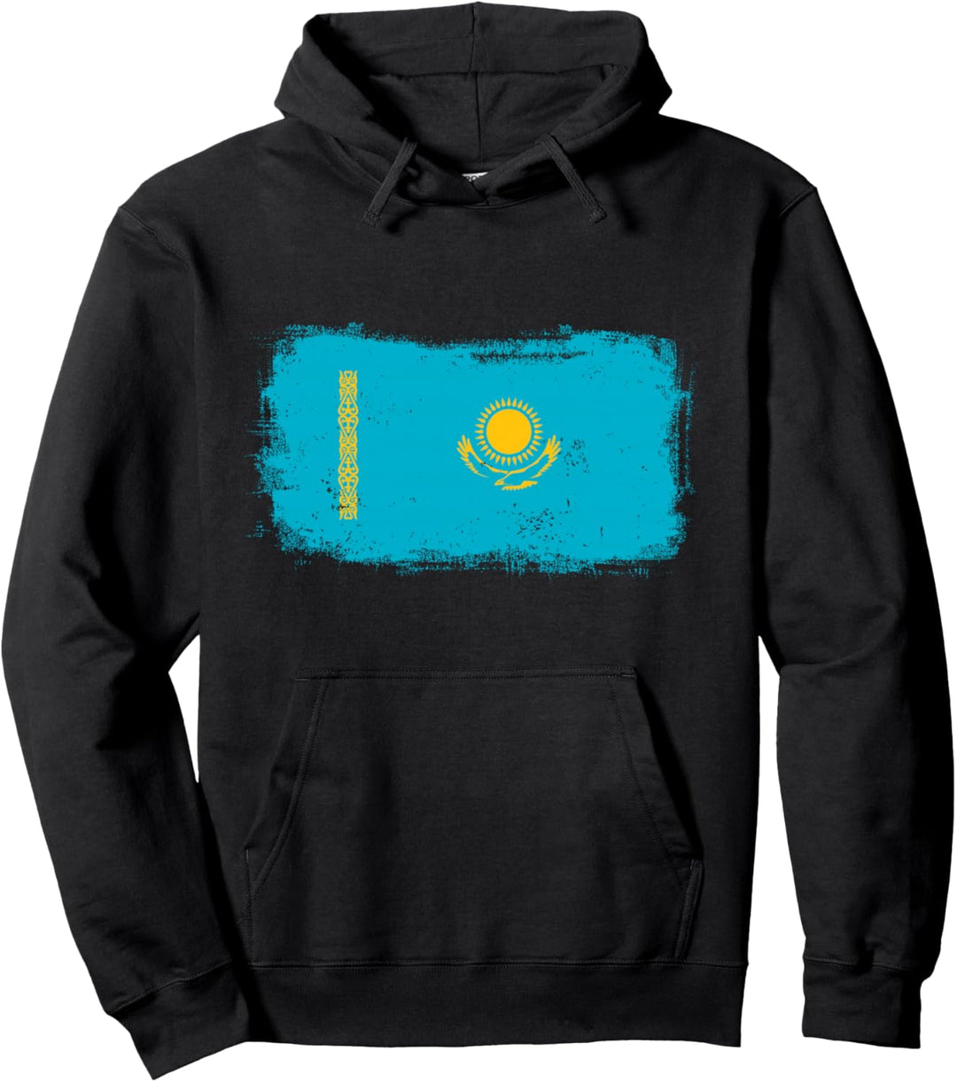 Kasachstan kasachische Nationalflagge Pullover Hoodie