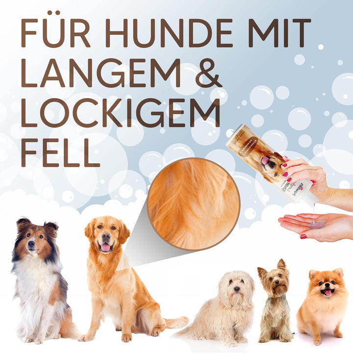 Pawlie's Hundeshampoo Langhaar zur Fellpflege für bessere Kämmbarkeit | Hundeshampoo gegen Geruch mi