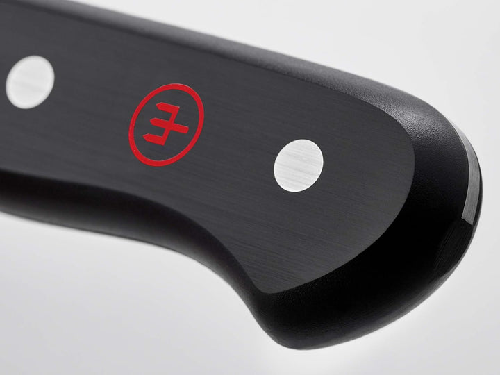 WÜSTHOF Gourmet Gemüsemesser 8 cm, Schwarz,silber 8cm Gemüsemesser, ausgelaserte Klinge, 8cm Gemüsem