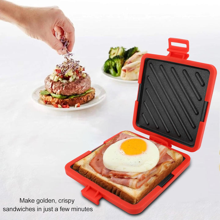 Mikrowellen Toastie Sandwich Maker, Panini Press Sandwich Maker, Antihaftbeschichtetes Mikrowellen G