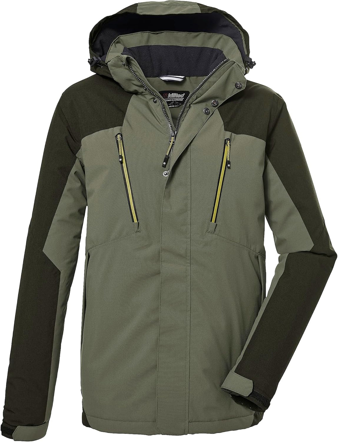 Killtec Herren Kow 25 Mn Jckt Funktionsjacke/Outdoorjacke mit abzippbarer Kapuze 4XL oliv, 4XL oliv