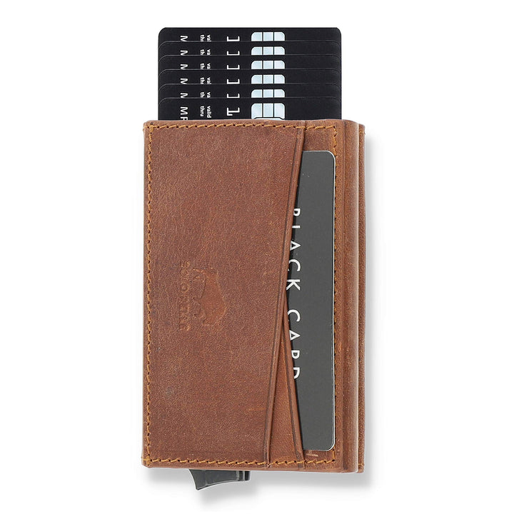 Solo Pelle Kartenetui | Kreditkartenetui | Leder Geldbörse Slim Wallet Portmonee | Geldbeutel mit RF