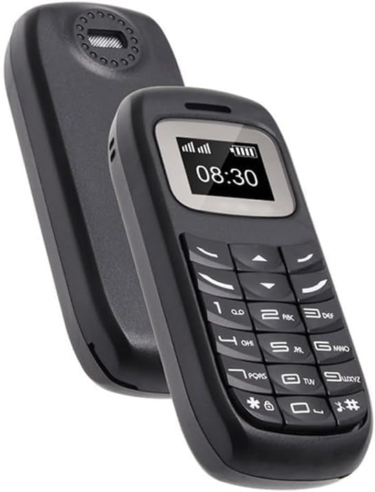 MiRUSI Kleinstes Mini-Handy GSM Unlocked BM70 Handy (Schwarz), Schwarz