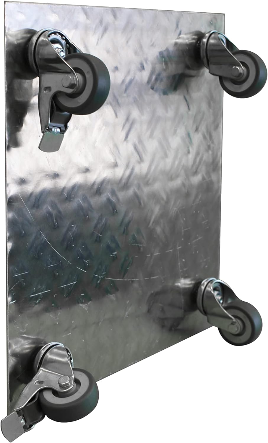 Pflanzenroller AluRiffelblech Q200 bis200kg Blumenroller Untersetzer Quadrat Indoor Outdoor
