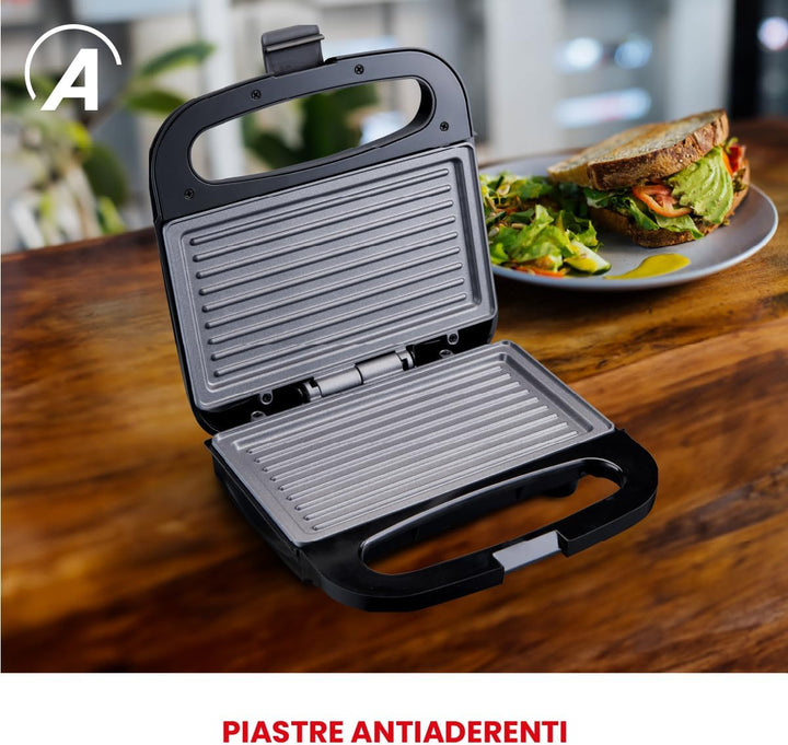 ARDES - AR1S12 FFIZIOSO Kompakter Toaster mit Antihaftplatten - Elektroplatte für Brötchen, Toast, F