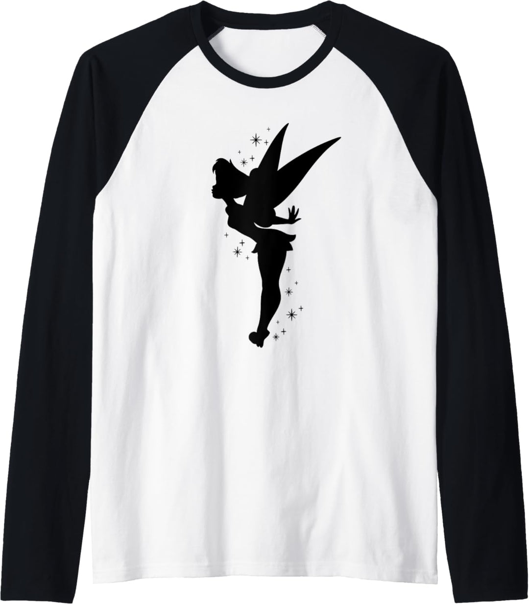 Disney Peter Pan Tinker Bell Pixie Dust Silhouette Raglan