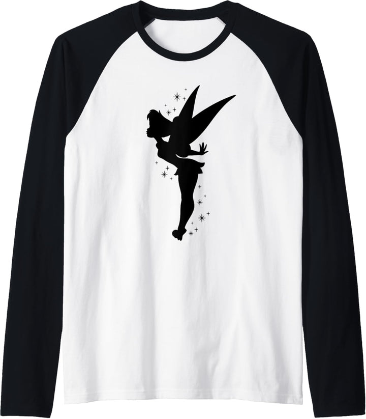 Disney Peter Pan Tinker Bell Pixie Dust Silhouette Raglan