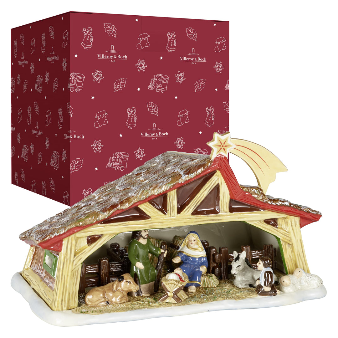 Villeroy und Boch Christmas Toy's Memory Krippe, dekorative Krippe für unter den Weihnachtsbaum, Har