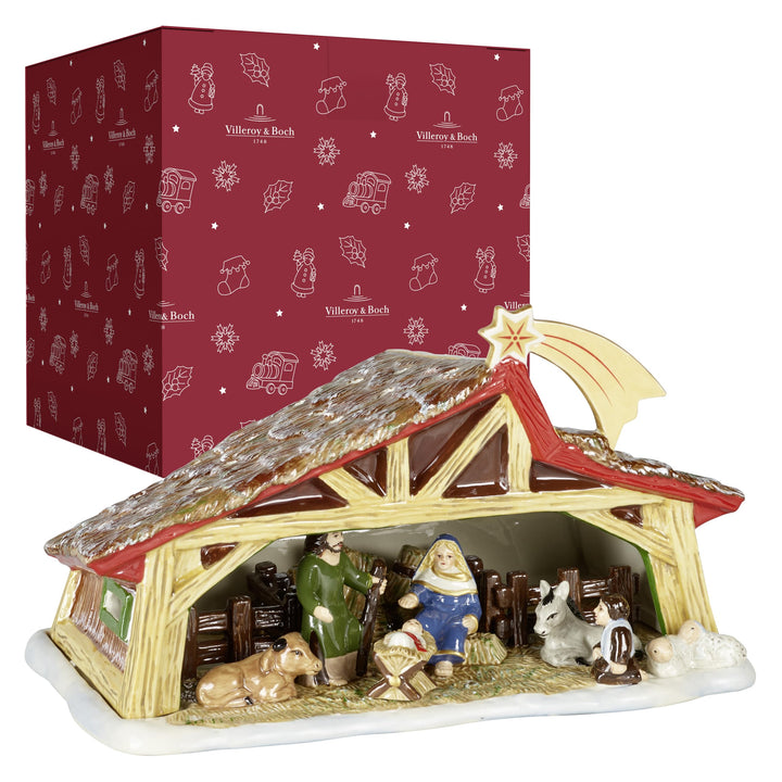Villeroy und Boch Christmas Toy's Memory Krippe, dekorative Krippe für unter den Weihnachtsbaum, Har