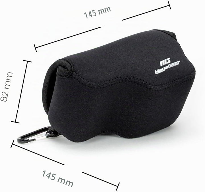 MegaGear "Ultra Light" Neoprene Kameratasche Für Sony A6000 mit 16-50 Objektiv (Schwarz), Schwarz