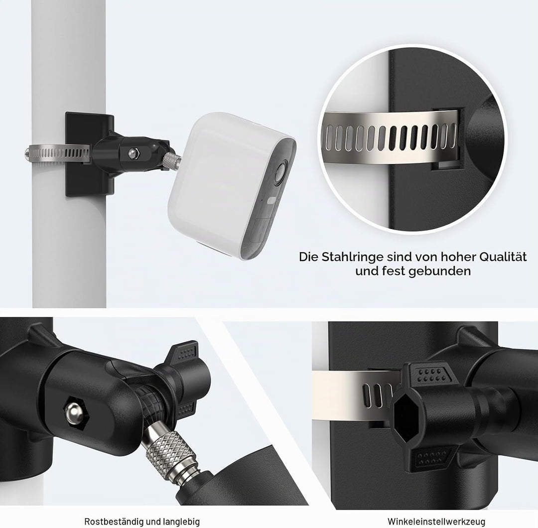 Universelle Masthalterung für Arlo Pro 4 Arlo Pro 3 Arlo Pro 2 eufyCam 2C/2C Pro/3/3C eufyCam 1 und