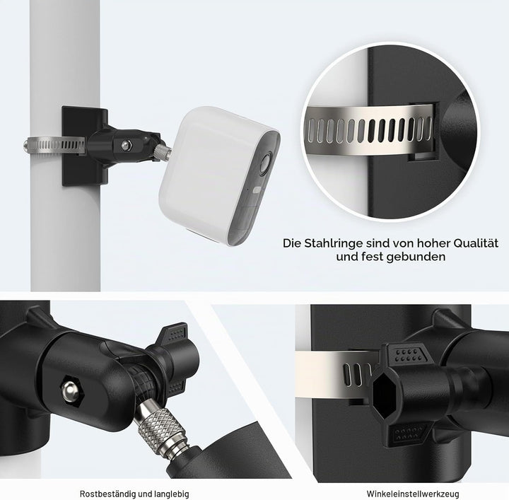 Universelle Masthalterung für Arlo Pro 4 Arlo Pro 3 Arlo Pro 2 eufyCam 2C/2C Pro/3/3C eufyCam 1 und