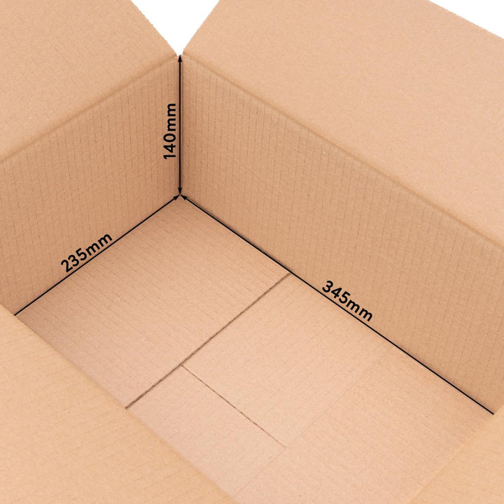 100 Faltkartons Versandkartons DHL Kartons 350 x 240 x 150 mm, 1-Wellig, KK-70, 100