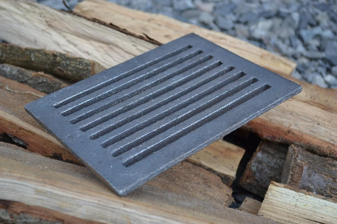 SEZAM 19 x 14 cm Gussrost Ofenrost Ascherost Gussrost verschiedene Durchmesser, Kaminrost passend Ka