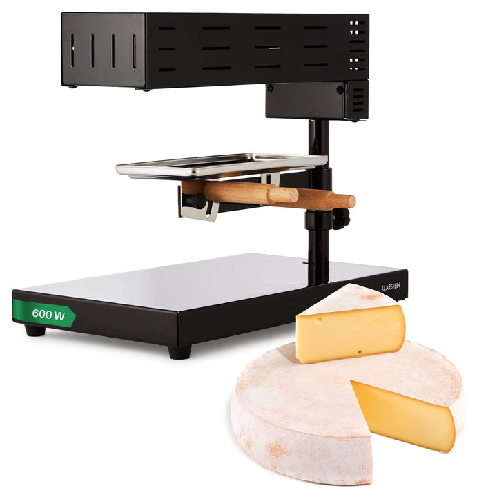 Klarstein Appenzell 2G Schweizer Raclette Grill - Käse-Raclette, Tischgrill, Standgerät, traditionel
