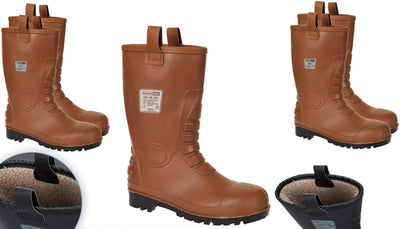 Portwest Neptune Rigger Sicherheitsstiefel S5 CI, Grösse: 43, Farbe: Tan, FW75TAR43 Braun 9, Braun 9