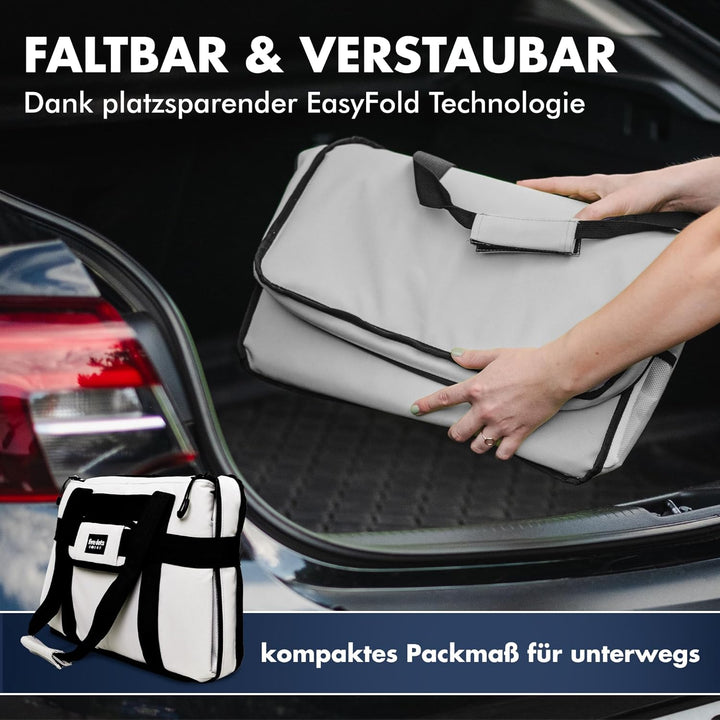Kühltasche faltbar zum Einkaufen & Picknick - Kühltasche gross Auto als Thermotasche & Picknicktasch