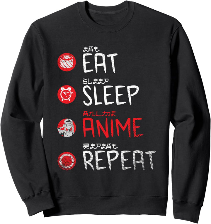 Sushi Rolle Japanischer Otaku Kawaii Manga Lustiges Anime Sweatshirt