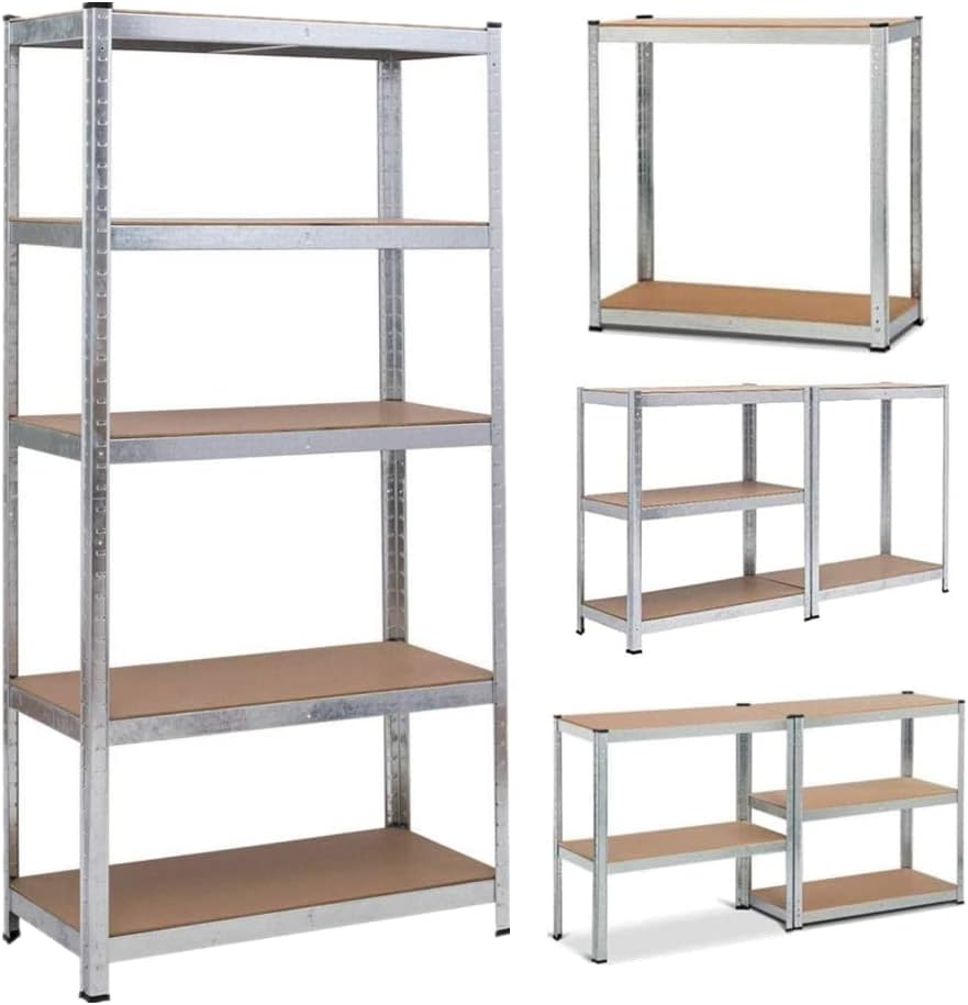 Werkbank, 180 x 90 x 45 cm 5 Ebenen verstellbare Regale, höhenverstellbar, DIY-Werkbank Werktisch Ar