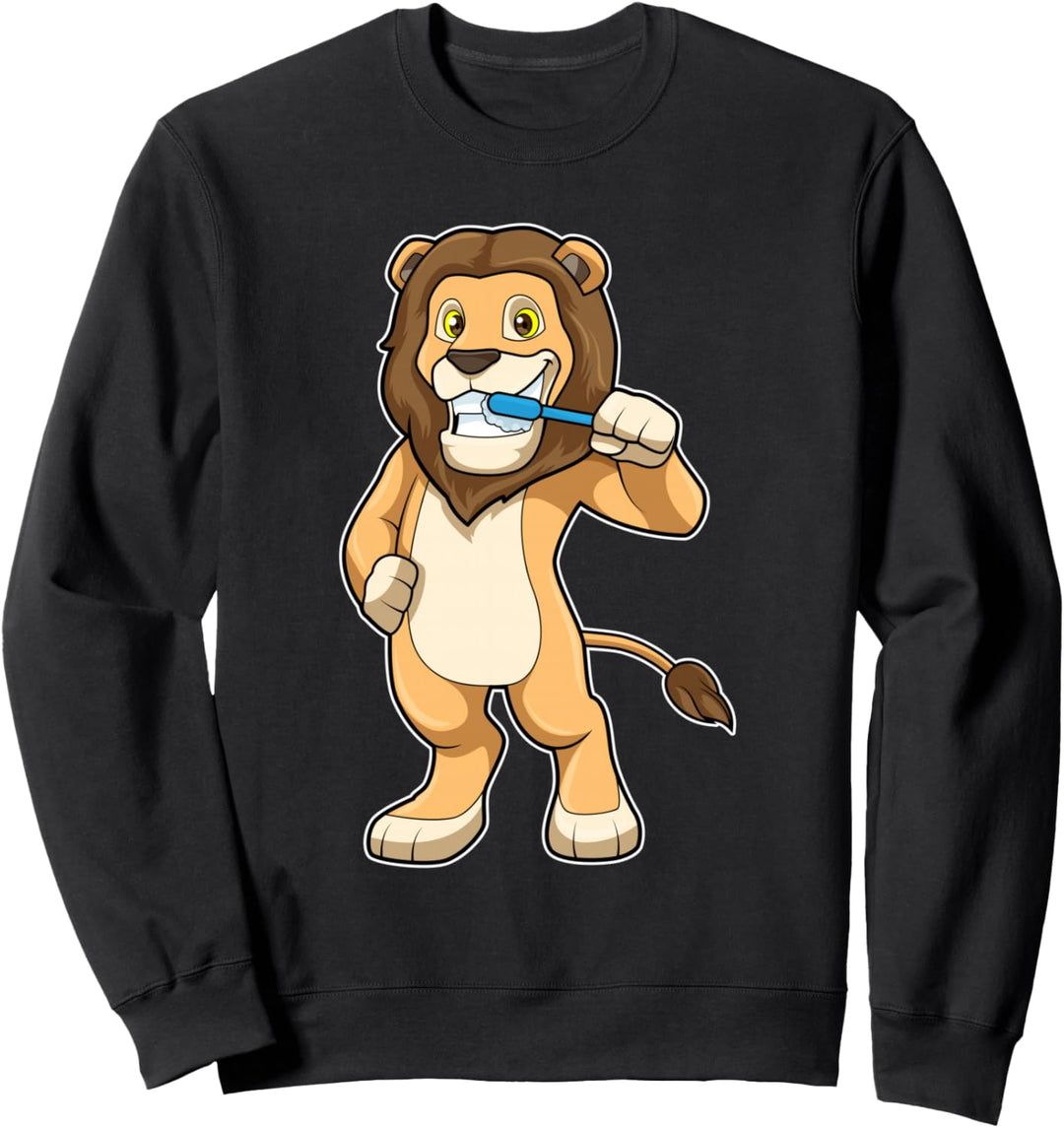 Löwe Zahnbürste Sweatshirt