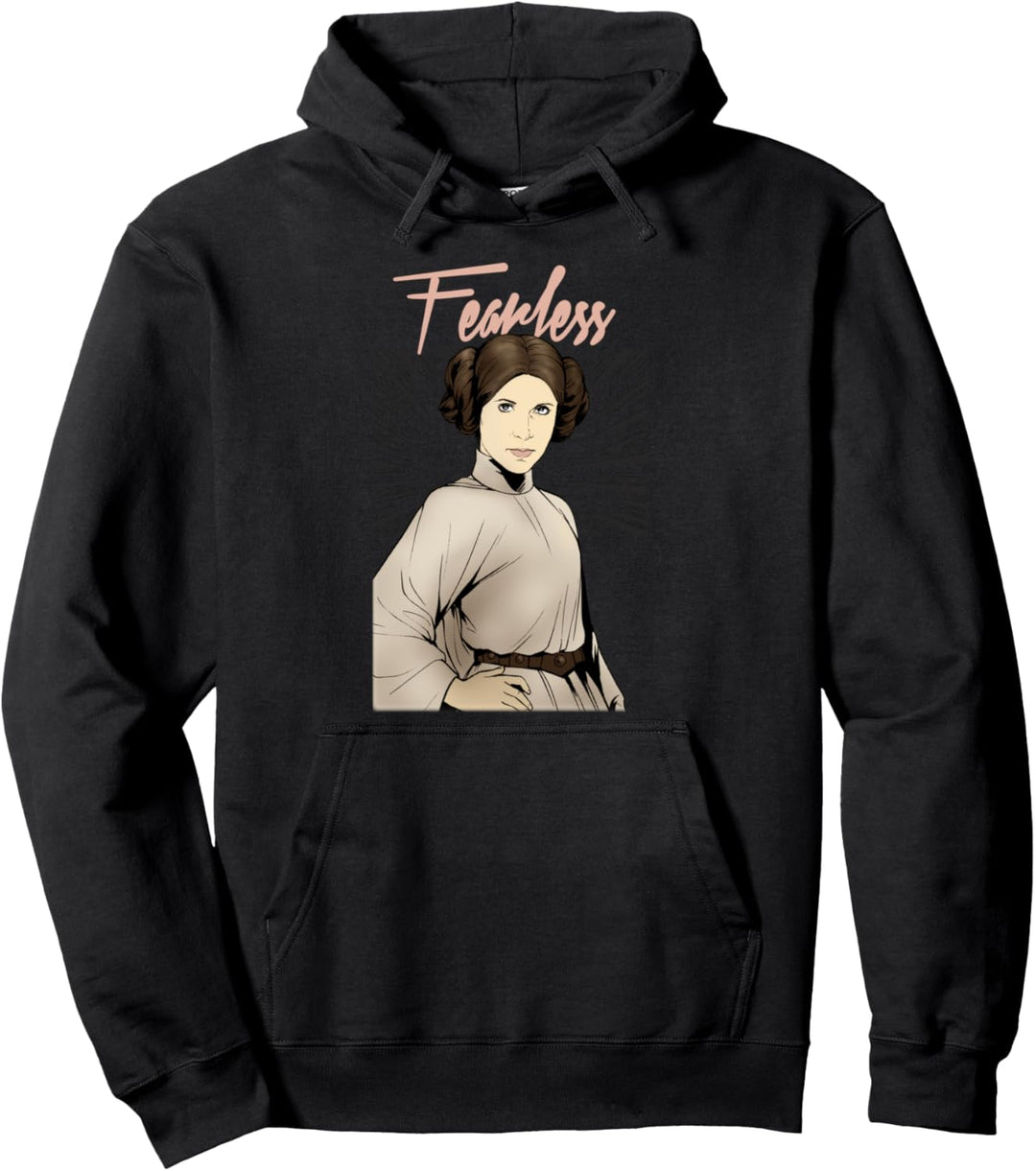 Star Wars Leia Fearless Attitude Pose Comic Pullover Hoodie