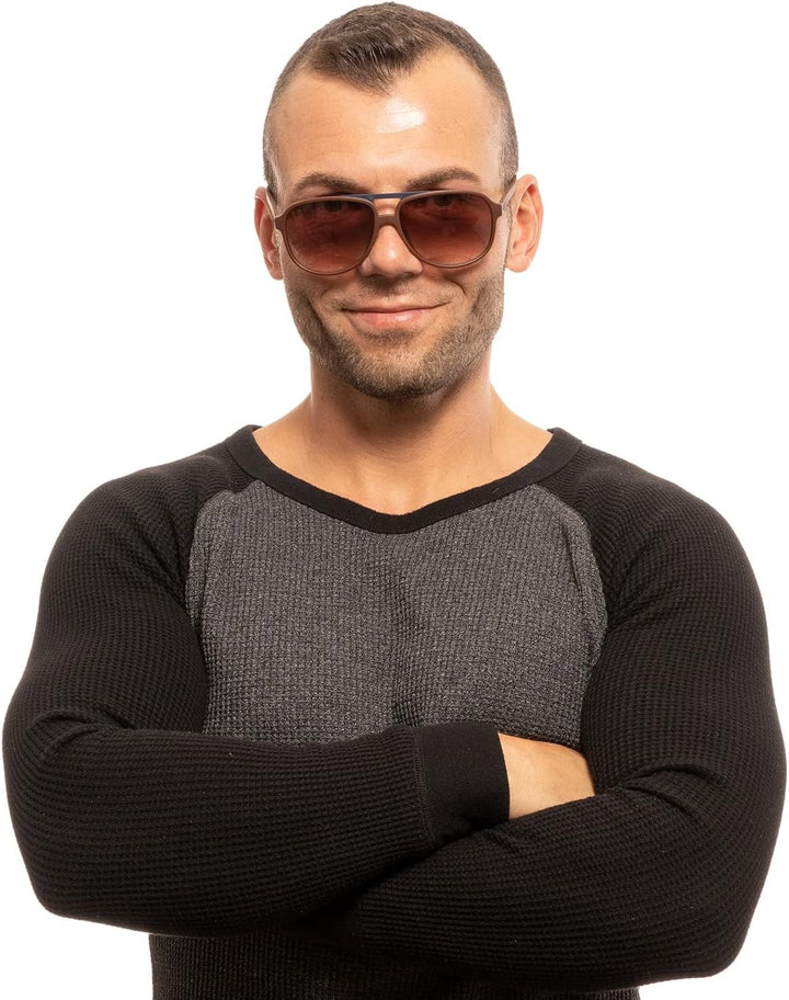 Police Unisex 6005AZ Sunglasses, Brown, One Size