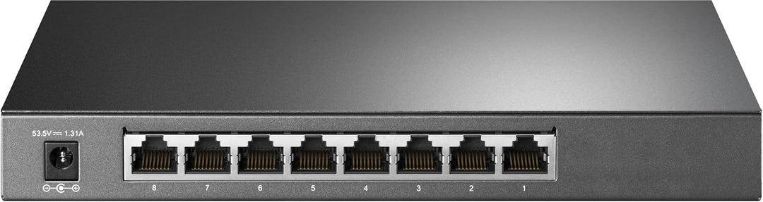 TP-Link TL-SG2008P 8-Port Smart Managed Netzwerk LAN Switch mit 4 PoE+ Ports (62 Watt, IEEE-802.3af/