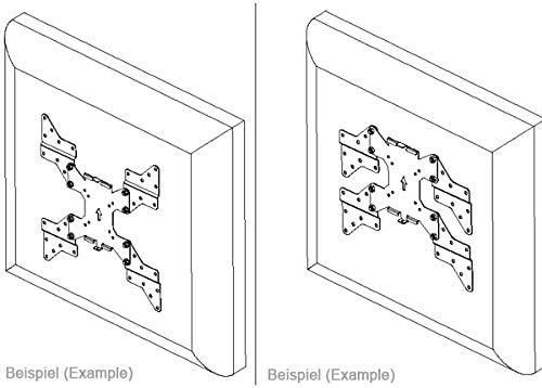 Drall VESA Adapter Adapterplatte - für LED LCD Plasma Curved OLED Fernseher Halterung - Erweiterung