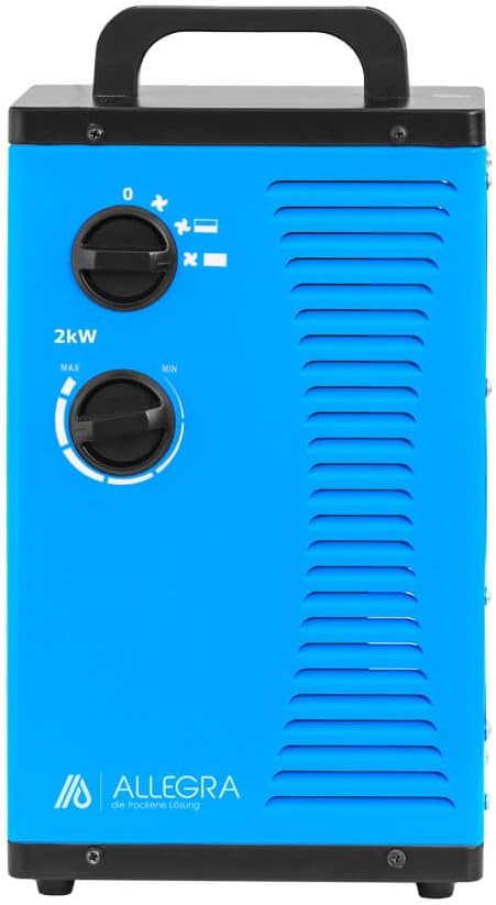 ALLEGRA Heizstrahler Heizlüfter 2 KW 2000 Watt Zeltheizung energiesparend Radiator Elektroheizung El