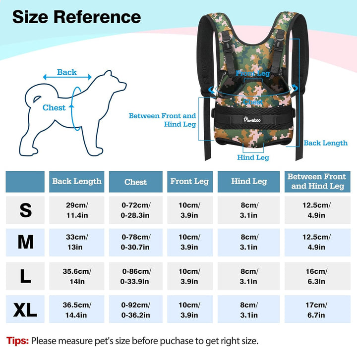 Pawaboo Haustier Rucksack Front Hund Tragetasche, Beinen heraus Rucksäcke Haustier, Verstellbar Hund