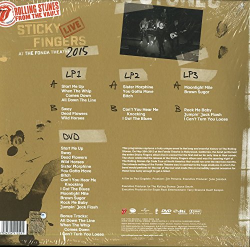 From The Vault: Sticky Fingers Live 2015, Vinyl