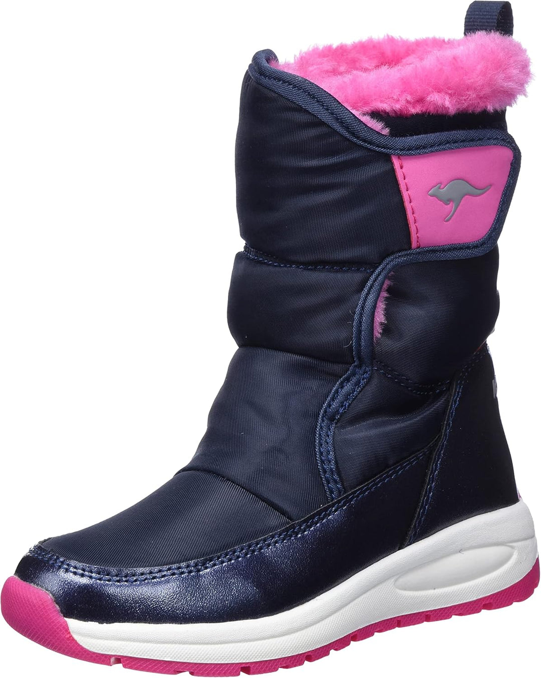 KangaROOS Mädchen K-pe Belle RtxStiefel 28 EU Dk Navy Daisy Pink, 28 EU Dk Navy Daisy Pink